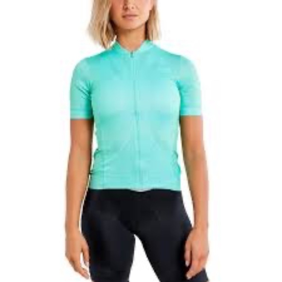 CRAFT WOMEN'S ESSENCE CYCLING JERSEY, GREEN/TEAL, SIZE MEDIUM - Picture 3 of 7